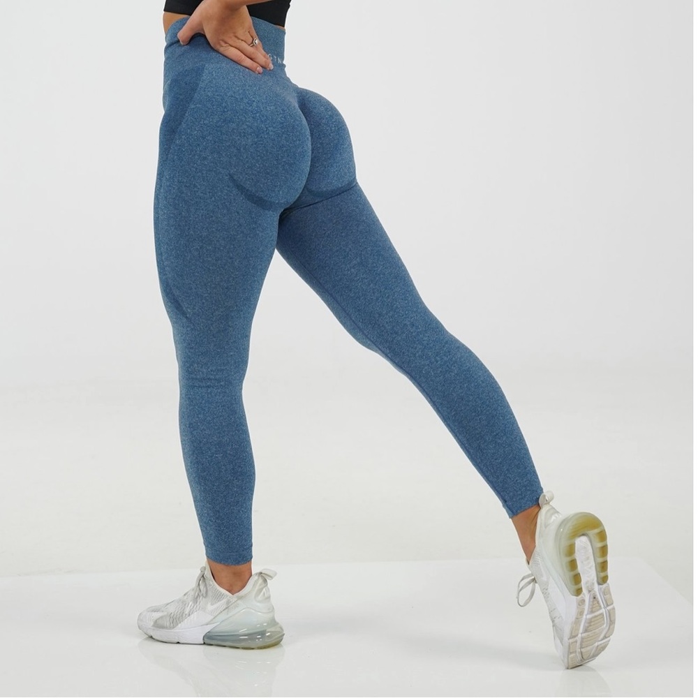 Slate Blue Seamless Leggings NVGTN